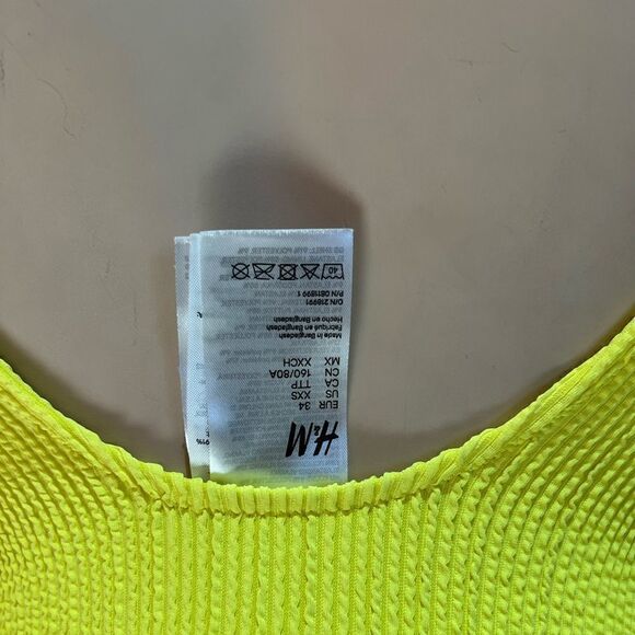 NEON YELLOW SWIMSUIT!!  - Picture 3 of 6